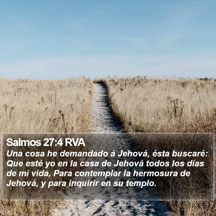 Salmos 27:4 RVA Bible Study