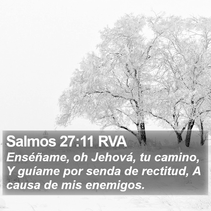 Salmos 27:11 RVA Bible Study