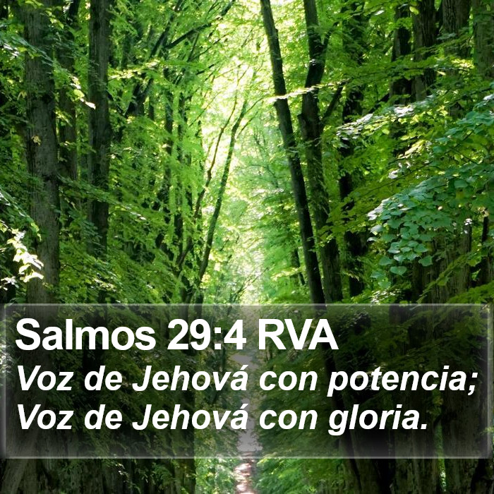 Salmos 29:4 RVA Bible Study