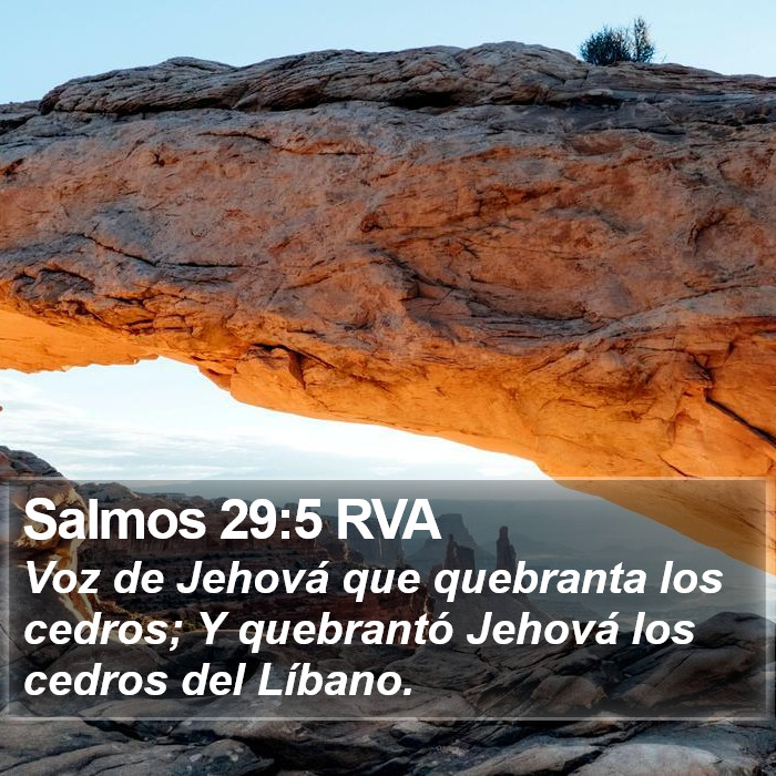 Salmos 29:5 RVA Bible Study