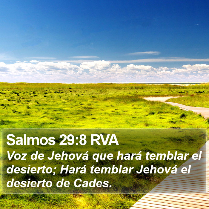 Salmos 29:8 RVA Bible Study