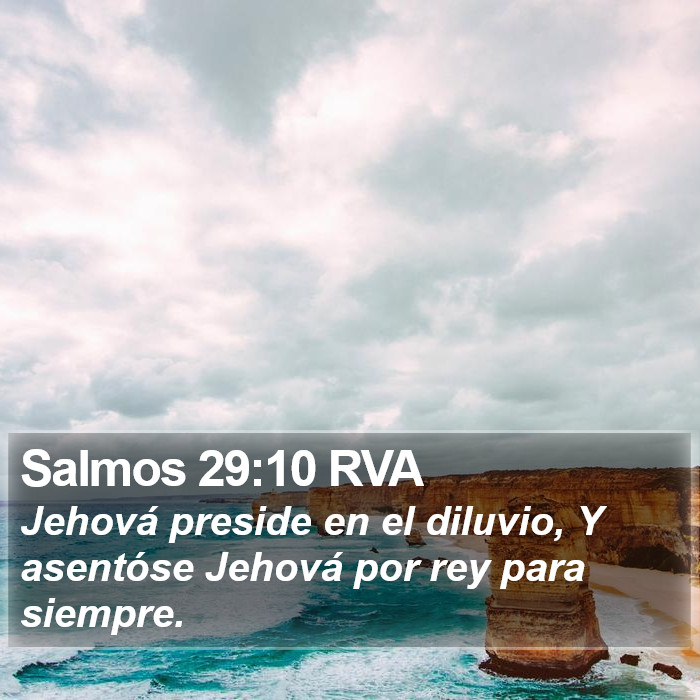 Salmos 29:10 RVA Bible Study