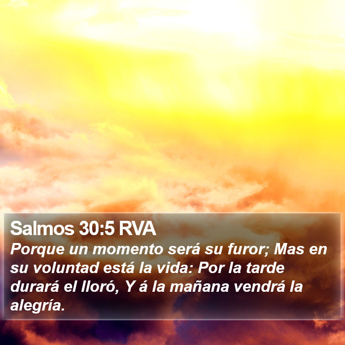 Salmos 30:5 RVA Bible Study