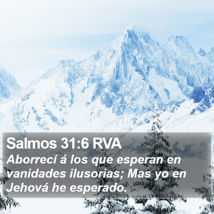 Salmos 31:6 RVA Bible Study