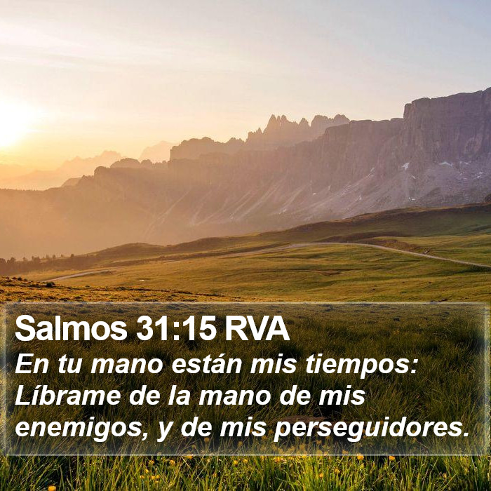 Salmos 31:15 RVA Bible Study