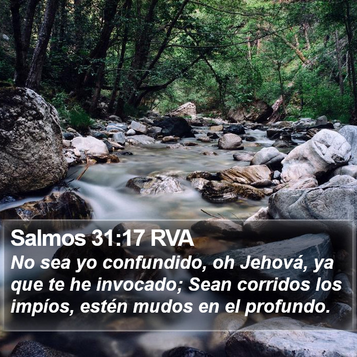 Salmos 31:17 RVA Bible Study