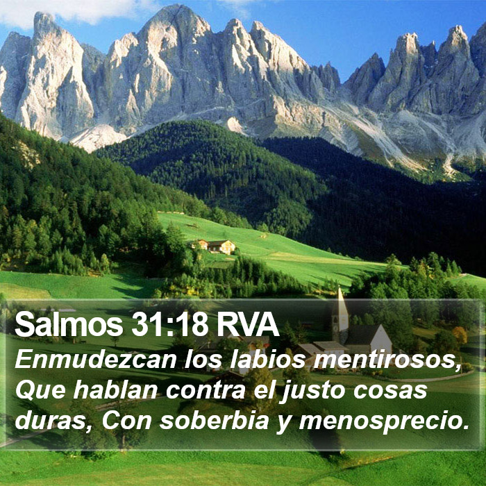 Salmos 31:18 RVA Bible Study