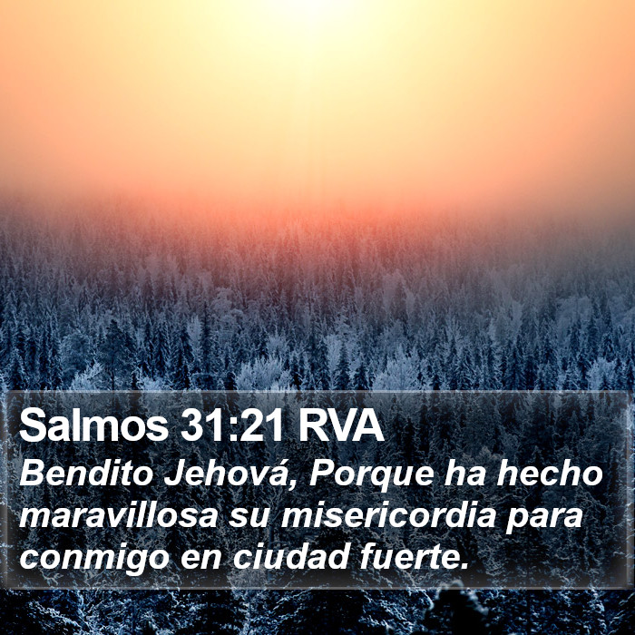 Salmos 31:21 RVA Bible Study