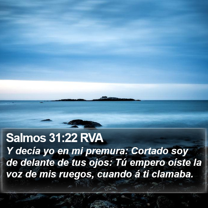 Salmos 31:22 RVA Bible Study