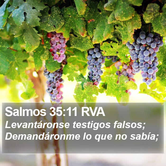 Salmos 35:11 RVA Bible Study