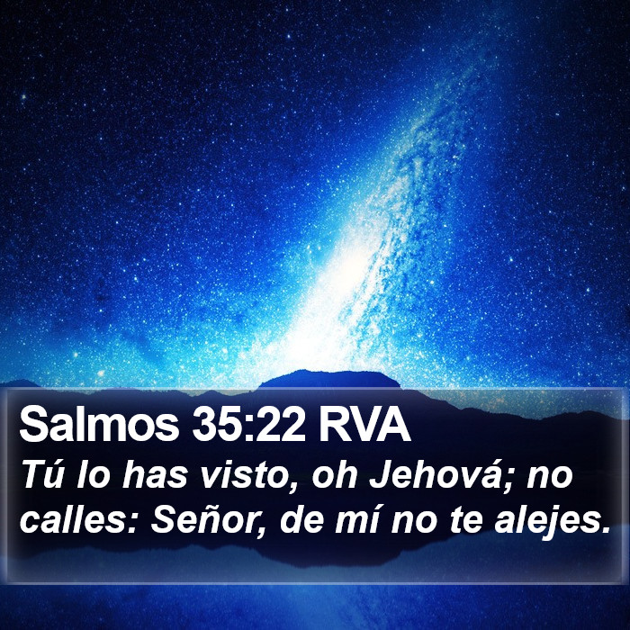 Salmos 35:22 RVA Bible Study