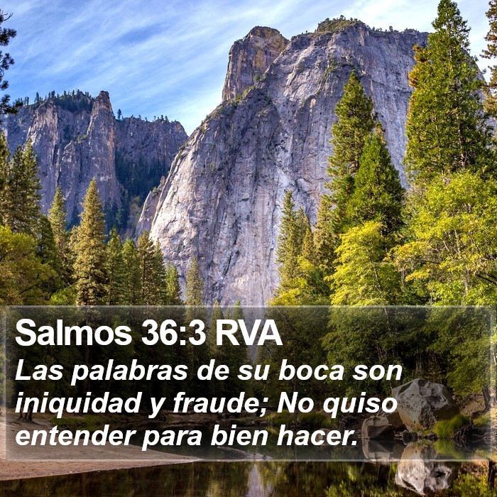 Salmos 36:3 RVA Bible Study