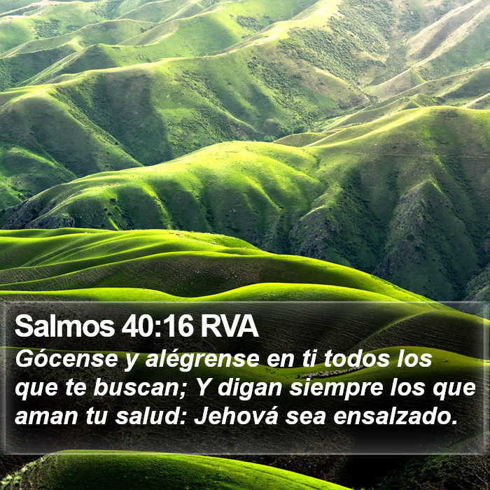 Salmos 40:16 RVA Bible Study