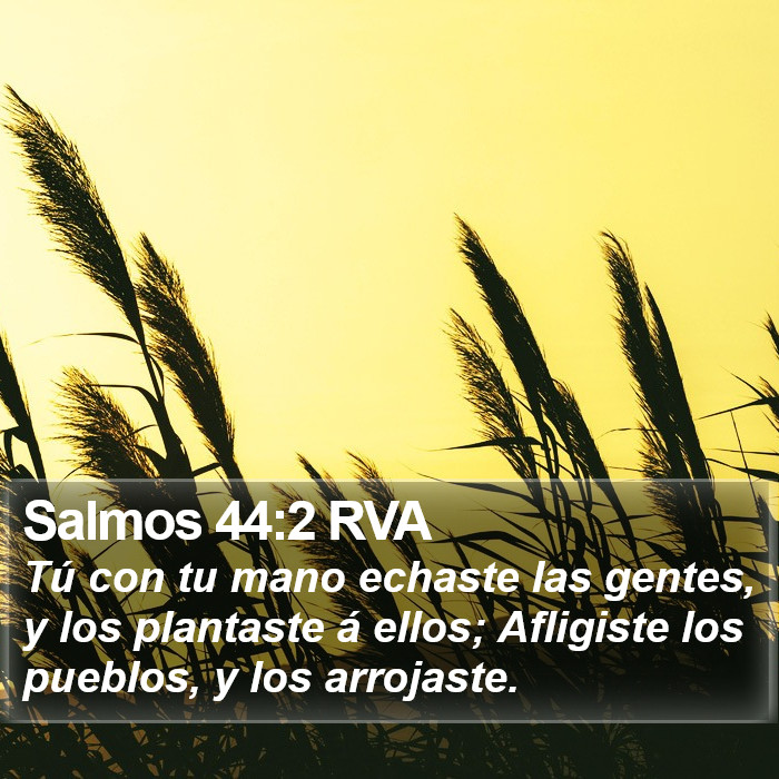 Salmos 44:2 RVA Bible Study