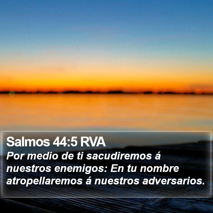 Salmos 44:5 RVA Bible Study