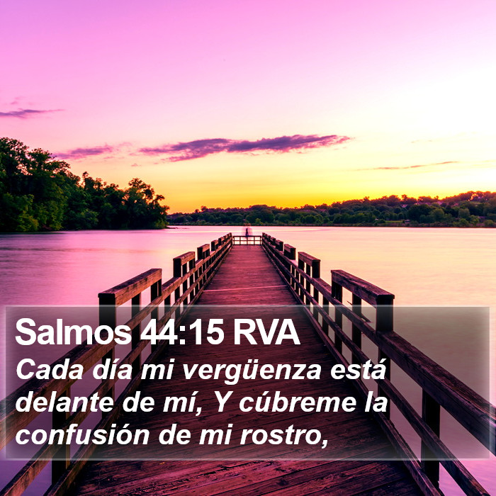 Salmos 44:15 RVA Bible Study
