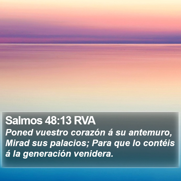 Salmos 48:13 RVA Bible Study
