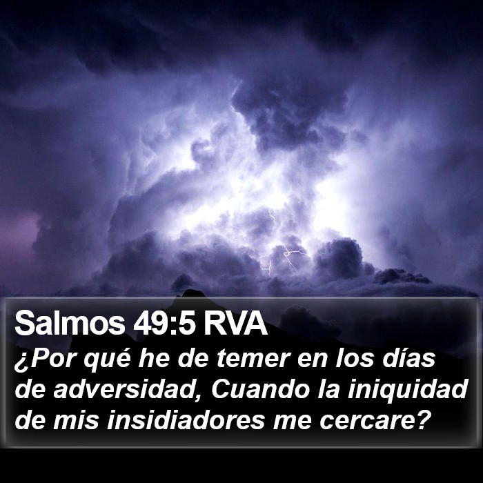 Salmos 49:5 RVA Bible Study