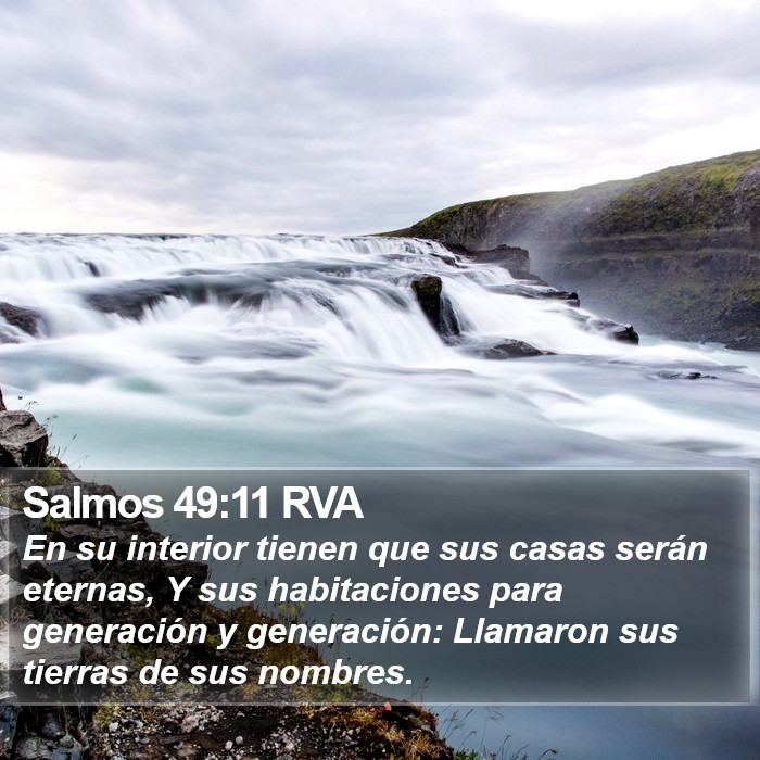 Salmos 49:11 RVA Bible Study