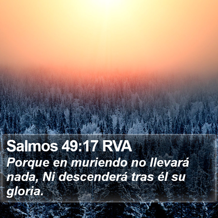 Salmos 49:17 RVA Bible Study