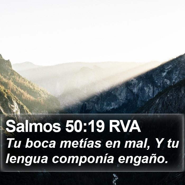 Salmos 50:19 RVA Bible Study