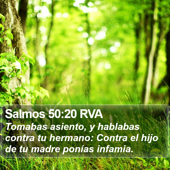 Salmos 50:20 RVA Bible Study