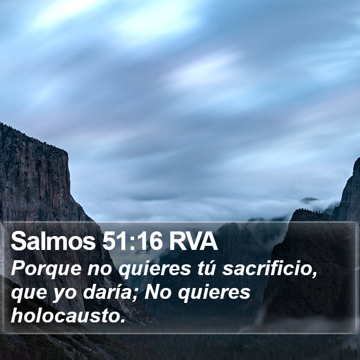 Salmos 51:16 RVA Bible Study