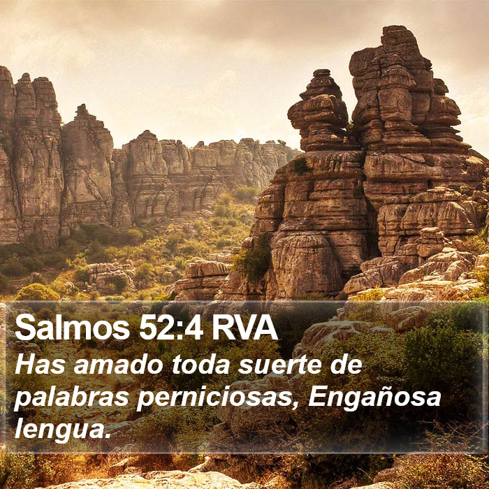 Salmos 52:4 RVA Bible Study