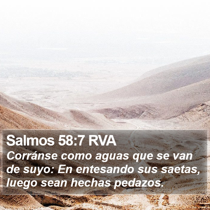Salmos 58:7 RVA Bible Study