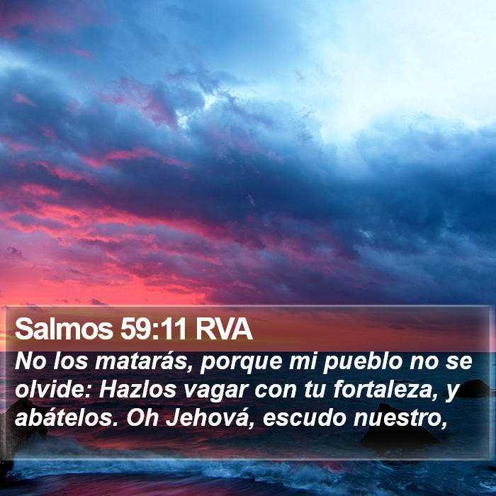 Salmos 59:11 RVA Bible Study
