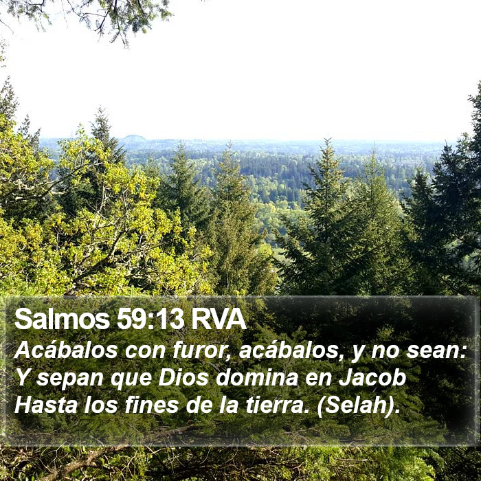 Salmos 59:13 RVA Bible Study