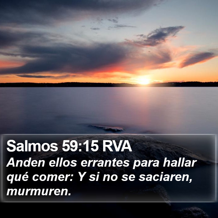 Salmos 59:15 RVA Bible Study