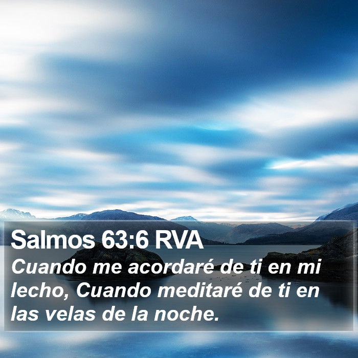 Salmos 63:6 RVA Bible Study