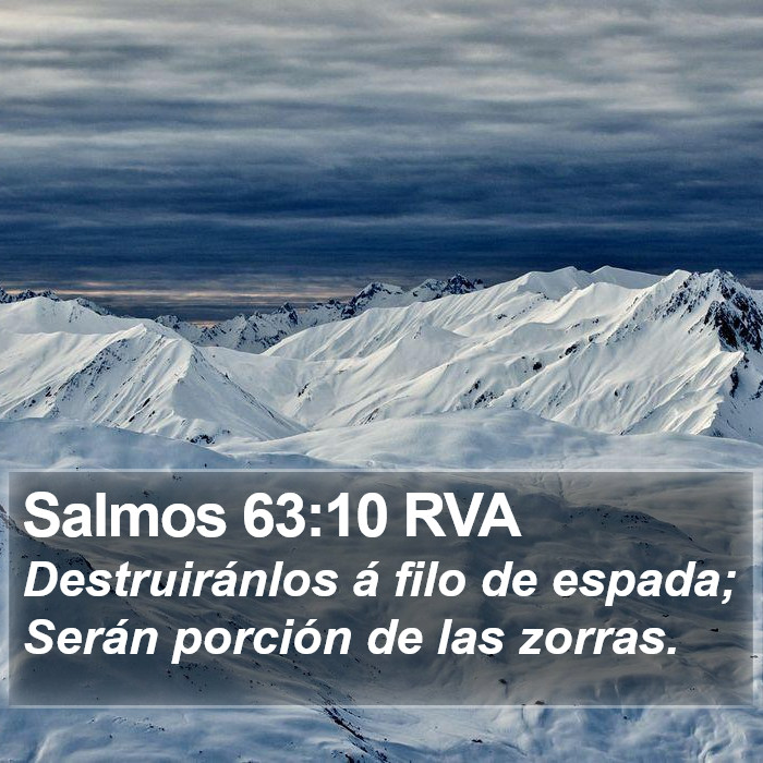 Salmos 63:10 RVA Bible Study