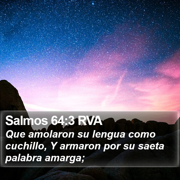 Salmos 64:3 RVA Bible Study