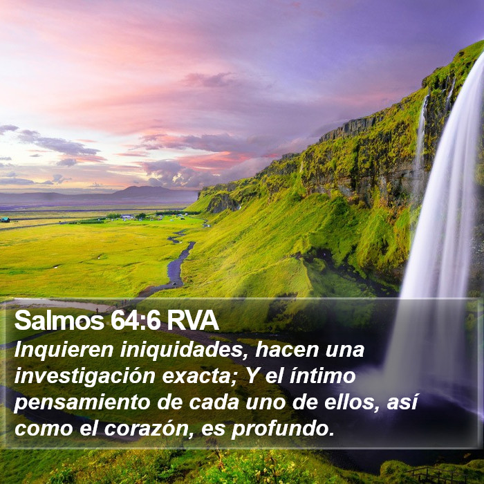Salmos 64:6 RVA Bible Study