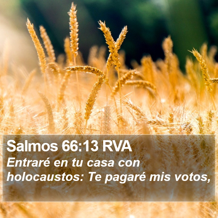 Salmos 66:13 RVA Bible Study