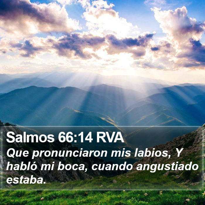 Salmos 66:14 RVA Bible Study