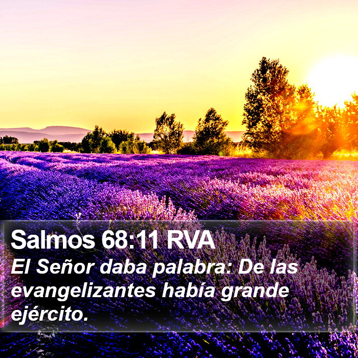 Salmos 68:11 RVA Bible Study