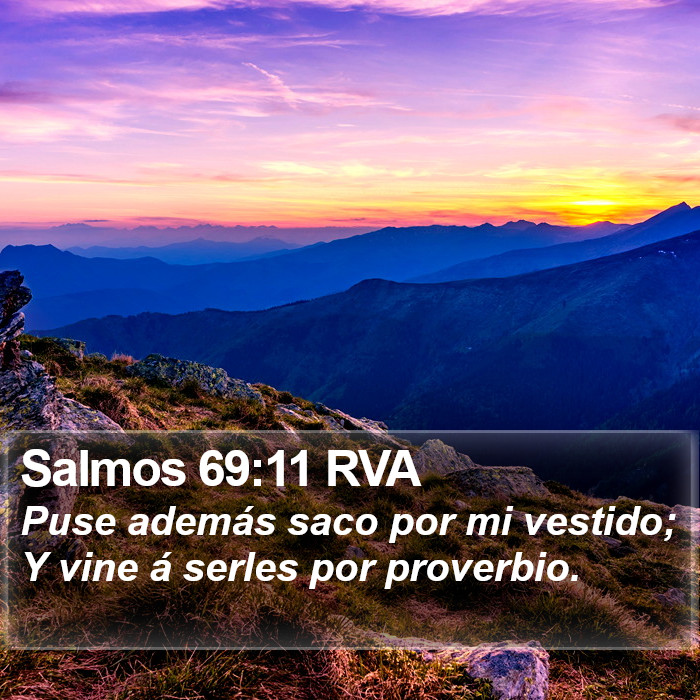 Salmos 69:11 RVA Bible Study