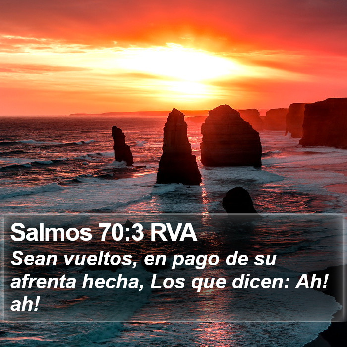 Salmos 70:3 RVA Bible Study