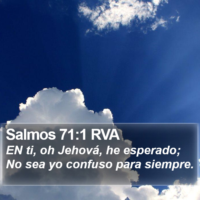 Salmos 71:1 RVA Bible Study