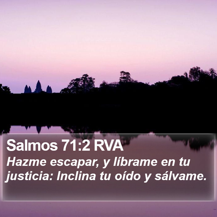 Salmos 71:2 RVA Bible Study