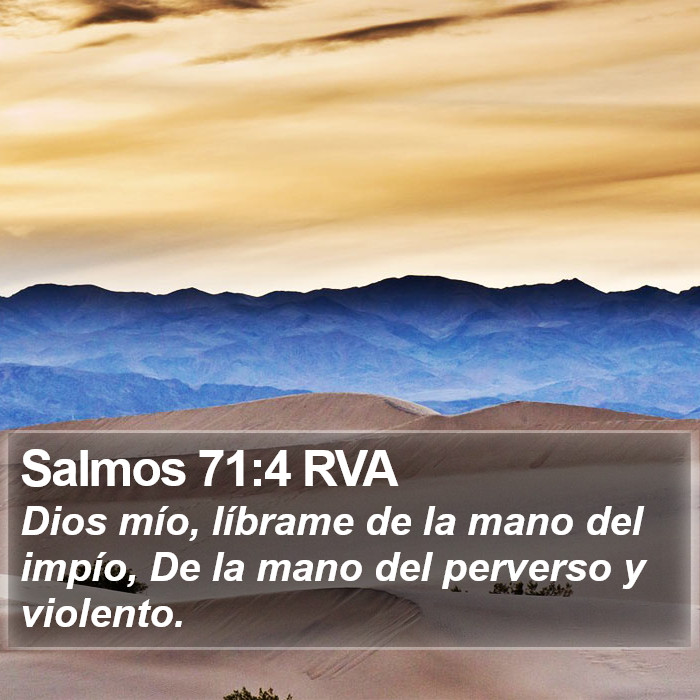 Salmos 71:4 RVA Bible Study