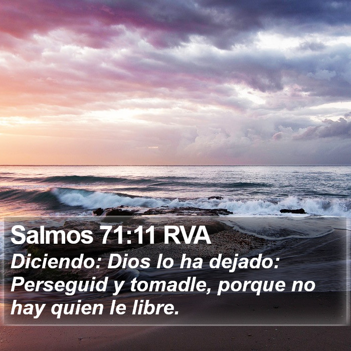 Salmos 71:11 RVA Bible Study