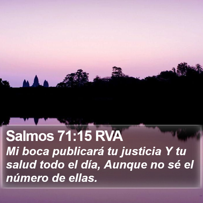 Salmos 71:15 RVA Bible Study