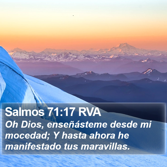 Salmos 71:17 RVA Bible Study