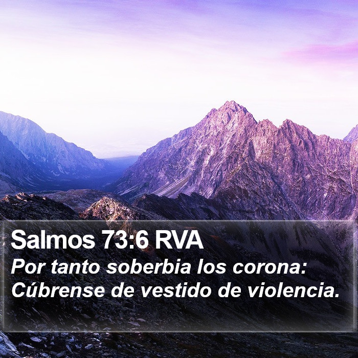 Salmos 73:6 RVA Bible Study