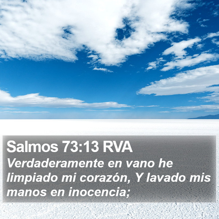 Salmos 73:13 RVA Bible Study