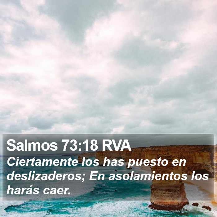 Salmos 73:18 RVA Bible Study